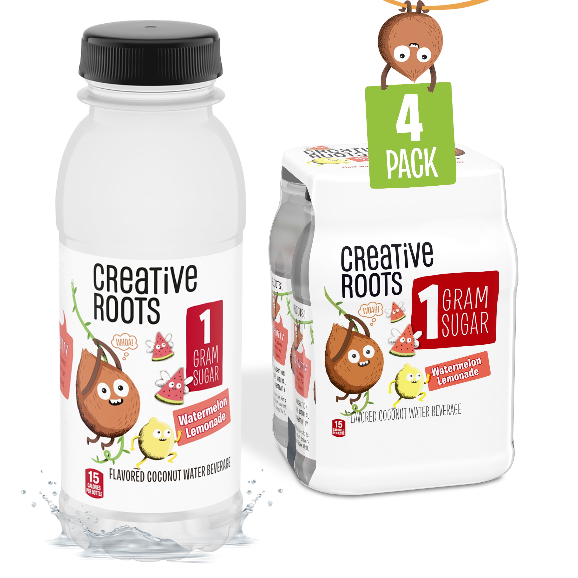 Creative Roots Watermelon Lemonade Flavored Kids Coconut Water Beverage