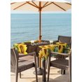 thumbnail image 3 of Outdoor Tablecloths with Umbrella Hole & Zipper, Sunflowers 54x54 Inch Square Tablecloths, Yellow Summer Botanical Elegant Flowers Wooden Waterproof Table Cloth, Patio/Pool/Picnic Table Covers, 3 of 8