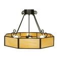 thumbnail image 4 of Meyda Tiffany 123525 32.25" W Lakeside Octagon Semi-Flushmount Ceiling Fixture - Bronze, 4 of 6