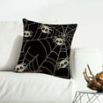 thumbnail image 3 of LUODU Skeleton Finger Pumpkin Pattern Linen Throw Pillowcase Cartoon Funny Day Sofa Cover Combination (without Pillow Insert and Stuffing), 3 of 4