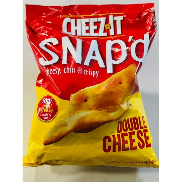 Cheez It Snap'd Double Cheese Baked In & On Top 20 oz. - Walmart.com