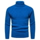thumbnail image 1 of Gibobby Suéter cuello alto hombre Suéteres de cuello de tortuga para hombre, mezcla de lana de cachemira, ligeros, manga larga, cuello alto(Azul,M), 1 of 5
