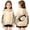 00-Beige#1092, variant on Kiijoy Hoodie for Girls Active Football Graphic Pullover Sweatshirt, Beige, Sizes 2-3T