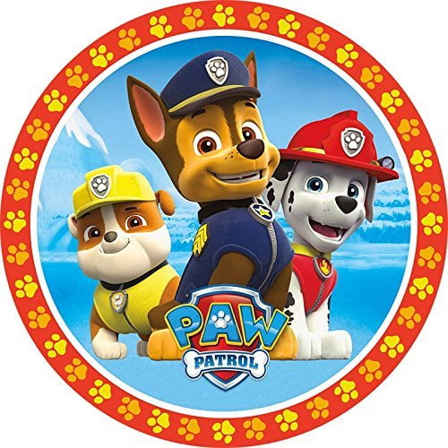 Paw Patrol Characters Edible Frosting Cake Topper- 8 Inches Round - Walmart.com