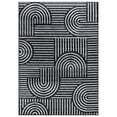 thumbnail image 6 of World Rug Gallery Bohemian Stipre Arch Design Area Rug - BLACK 5' X 7', 6 of 8