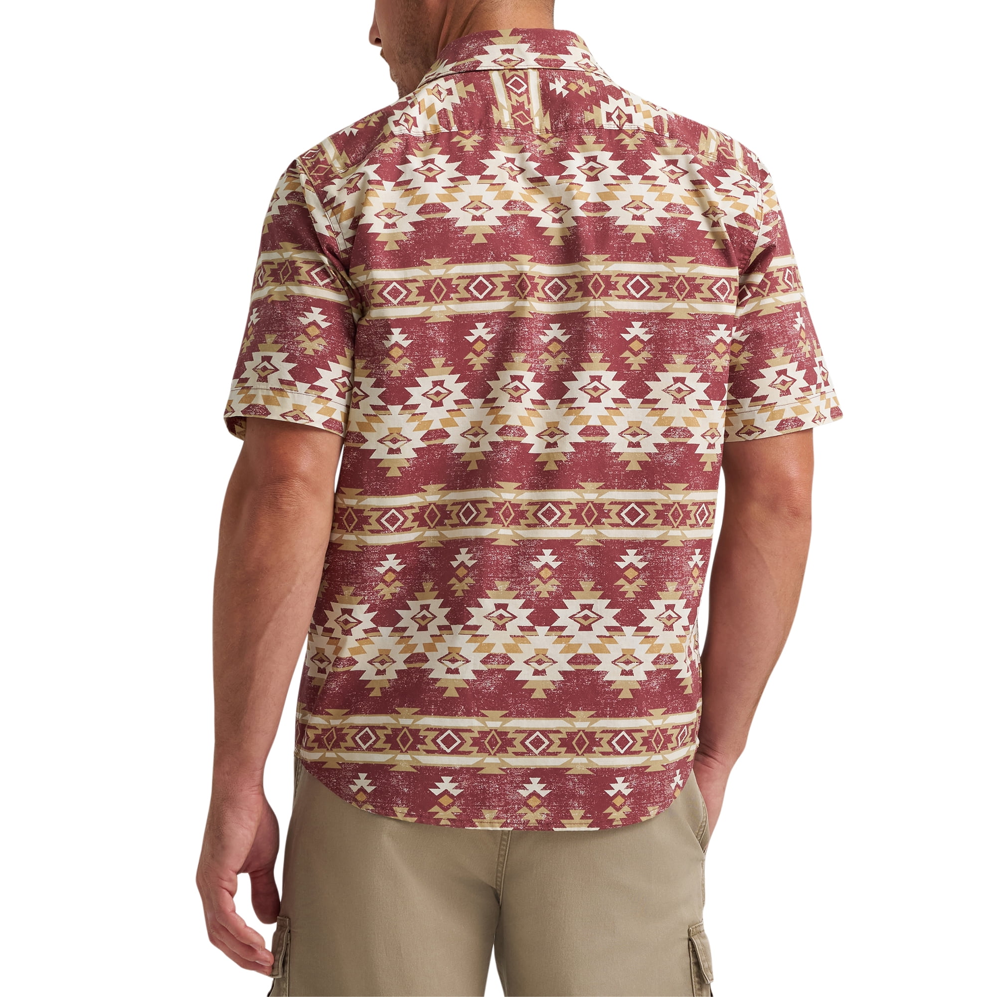 Wrangler® Men's Short Sleeve Print Shirt