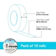thumbnail image 4 of Cinta aislante 3M Temflex 165, color marrón, 19 mm x 18 m, 10 rollos, 4 of 5