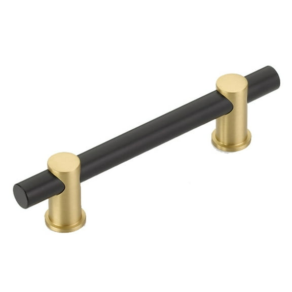 Schaub And Company 424-MB-SB Fonce 4" Center To Center Modern Euro Bar Style Luxury Solid