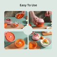 thumbnail image 3 of Mini Garlic Press, Garlic Chopper, Garlic Press, Food Chopper, Mini Food Processor, Ideal Tool for Home and Kitchen (Light Green, 13.5cm), 3 of 5