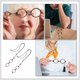 thumbnail image 3 of FELTECHELECTR 2 gafas de lectura elegantes, plegables y colgantes para el cuello., 3 of 7