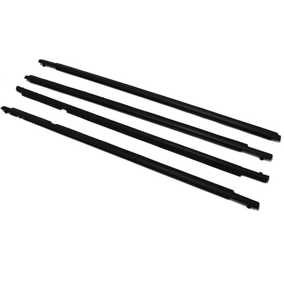 4Pcs Weatherstrip Window Moulding Trim Seal Belt Fit for 2009-2012 Toyota Corolla
