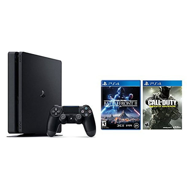Playstation 4 Slim 1tb Console 2 Items Bundle Ps4 Slim Star Wars Battlefront Ii Bundle And Call Of Duty Infinite Warfare Standard Edition Game Disc Walmart Com Walmart Com