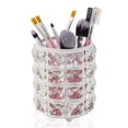 thumbnail image 1 of Organizador de pinceles de maquillaje de acrílico, soporte transparente para lápices y bolígrafos, solución de almacenamiento para vasos de pinceles de cosméticos, redondo, 1 of 5