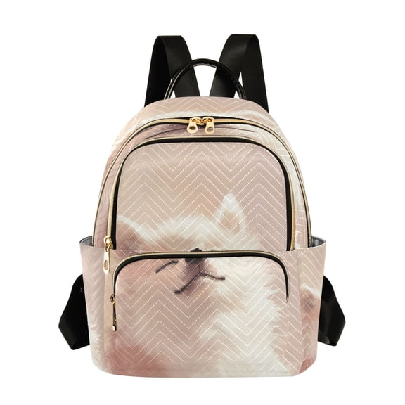 WOBOGO Cute Chihuahua Dog Butterfly Backpack Durable Lightweight Shoulder Bag Built-in Laptop Sleeve and Multiple Utility Compartments