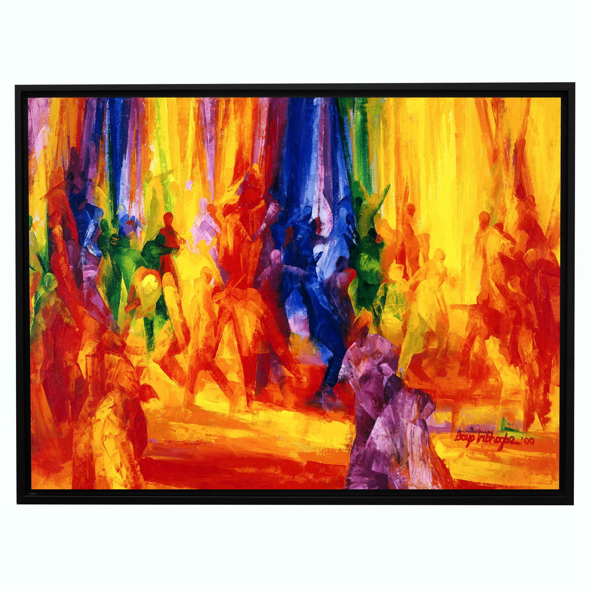 Bayo Iribhogbe "Dance 1, 2000" Floater-Framed Gallery-Wrapped Canvas