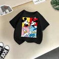 thumbnail image 3 of Camisetas de algodón con estampado de Mickey de Disney de manga corta de verano para niños, camisetas casuales de moda para niños y niñas, ropa adorable y linda para niños, 3 of 5