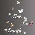 thumbnail image 3 of Live Laugh Love Quote Removable Wall Art Stickers Mirror Decal DIY Room Decor D, 3 of 5