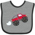 thumbnail image 3 of Inktastic Red Monster Truck Action Boys or Girls Baby Bib, 3 of 4