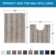 thumbnail image 5 of Juego de alfombras de baño H.VERSAILTEX, ultragruesas, absorbentes de agua, 5 of 6