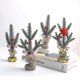 thumbnail image 5 of Mini decoración de árbol de Navidad, decoraciones navideñas, ventana de escritorio, planta en maceta, tienda, diseño de escena, 4 Uds. Verde, 5 of 5