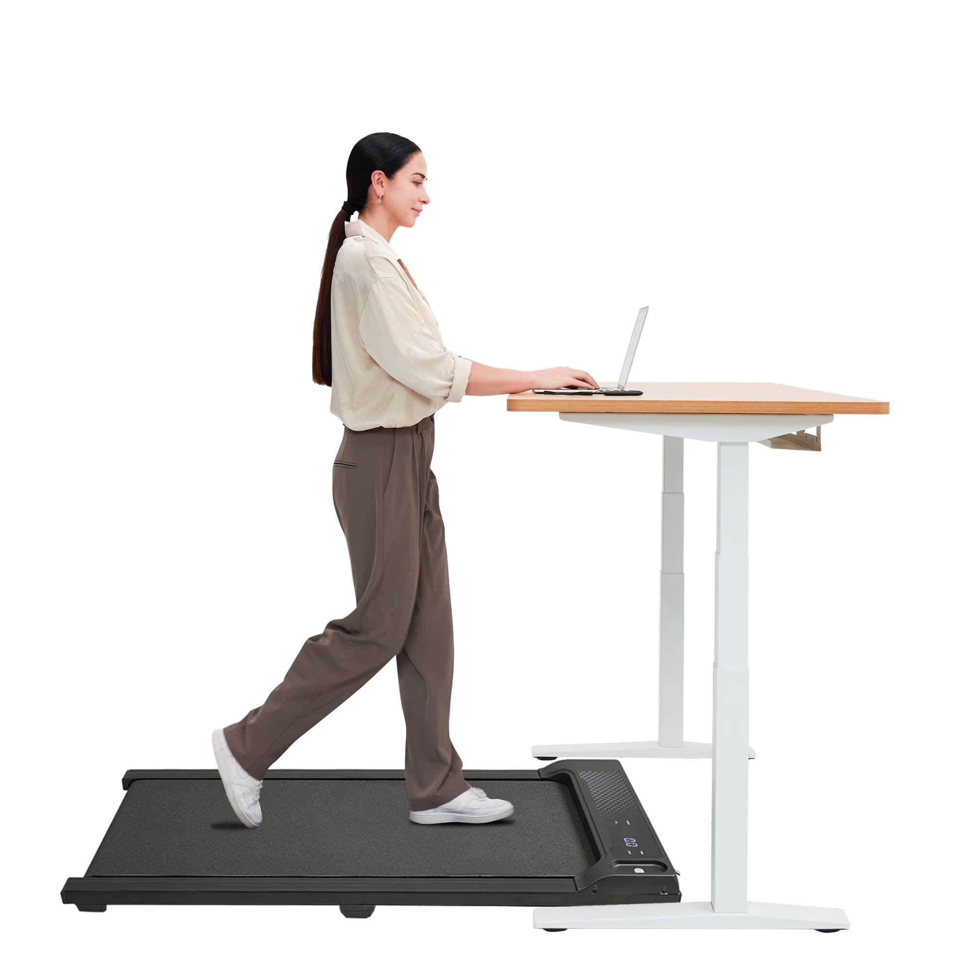 Avobird Walking Pad for Home/Office, Portable Walking Treadmill 1.0HP with 242 lbs Weight Capacity,LED, Under Desk Treadmill with Incline,1.0-6.0km/h