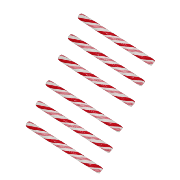 (6) Pack Bundle Jumbo Giant Peppermint Sticks Individually Wrapped Classic Holiday Candy Red White Stocking Stuffers Hot Cocoa Christmas Décor Gifts