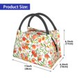 thumbnail image 2 of Easygdp Fruits Peach2 Bolsa de Almuerzo Insulada Reutilizable, Bolsa de Mano y Bandolera para Oficina, Trabajo, Viajes, 2 of 6