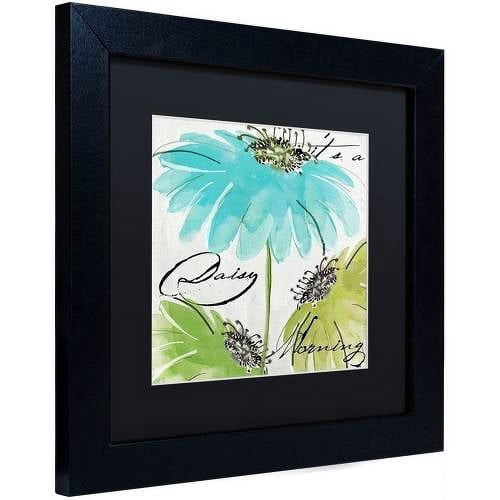Trademark Fine Art "Daisy Morning II" Canvas Art by Color Bakery Black Matte, Black Frame