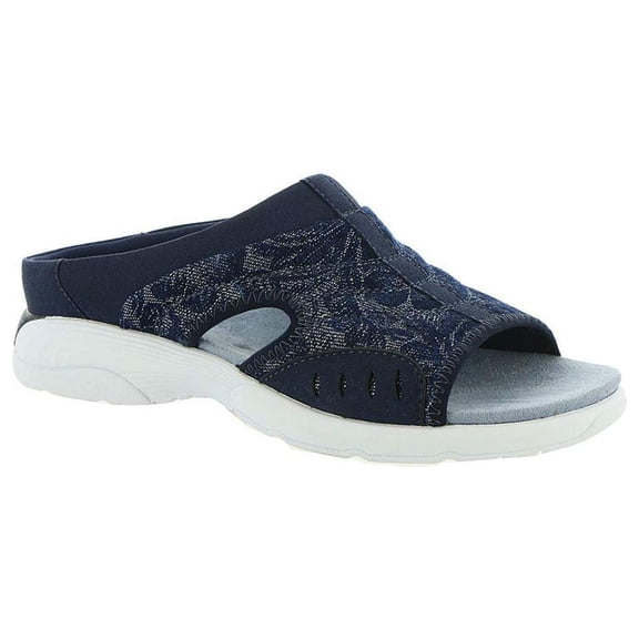 Easy Spirit Womens Traciee2 Fabric Open Toe Casual Slide Sandals