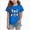 Blue, variant on 3-4 Years Kid's Short Sleeved Halloween Bow Print T Shirt For Boys And Girls Spooky Seaon Tops 1T 2T 3T 4T 5T 6T 7T 8T 9T Pink T-Shirt for Boy Girl