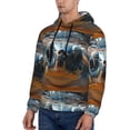 thumbnail image 3 of Lsque Realistic Cute Sea Turtle Pattern Casual Men's Hoodie,Hooded Sweatshirt with Kangaroo Pocket,Pullover Hoodie-4X-Large, 3 of 7