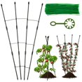 thumbnail image 1 of 47.24inch Plant Trellis Rustproof Plant Growing Support Grid Metal Potted Plant Climbing Support Frame DIY Garden Plant Support Garden Decorative Tools for Vines Flower Vegetable, 1 of 10