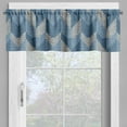 thumbnail image 2 of Ambesonne Blue Window Valance, Nordic Scandinavian Retro, 54" X 18", Pale Blue White, 2 of 5