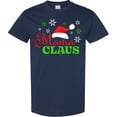 thumbnail image 3 of Inktastic Mama Claus with Christmas Santa Hat and Snowflakes T-Shirt, 3 of 5