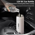 thumbnail image 2 of Travel Electric Kettle, 500mL Portable Electric Kettle for 12V Cars, Mini Stainless Steel Water Boiler, 2 of 8