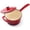 Red, variant on Daluvenix 2qt Dutch Oven for Bread Baking, Enameled Cast Iron Bread Oven with Lid, Non Stick, Blue