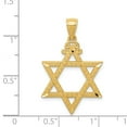 thumbnail image 3 of FB Jewels 14K Yellow Gold Diamond-cut Star of David Pendant, 3 of 3