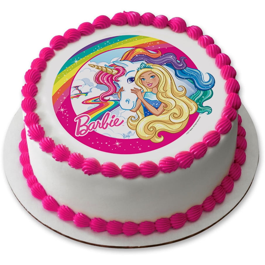 Unicorn Horse Personalised Cake Topper 7.5 By 10" Edible Wafer Paper 