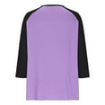 thumbnail image 5 of BLCHUNen 3/4 Sleeve Shirts for Women Trendy Pullover V Neck Lightweight Casual Tops Breathable Workout Sports Fashion Fall Tops, 5 of 9