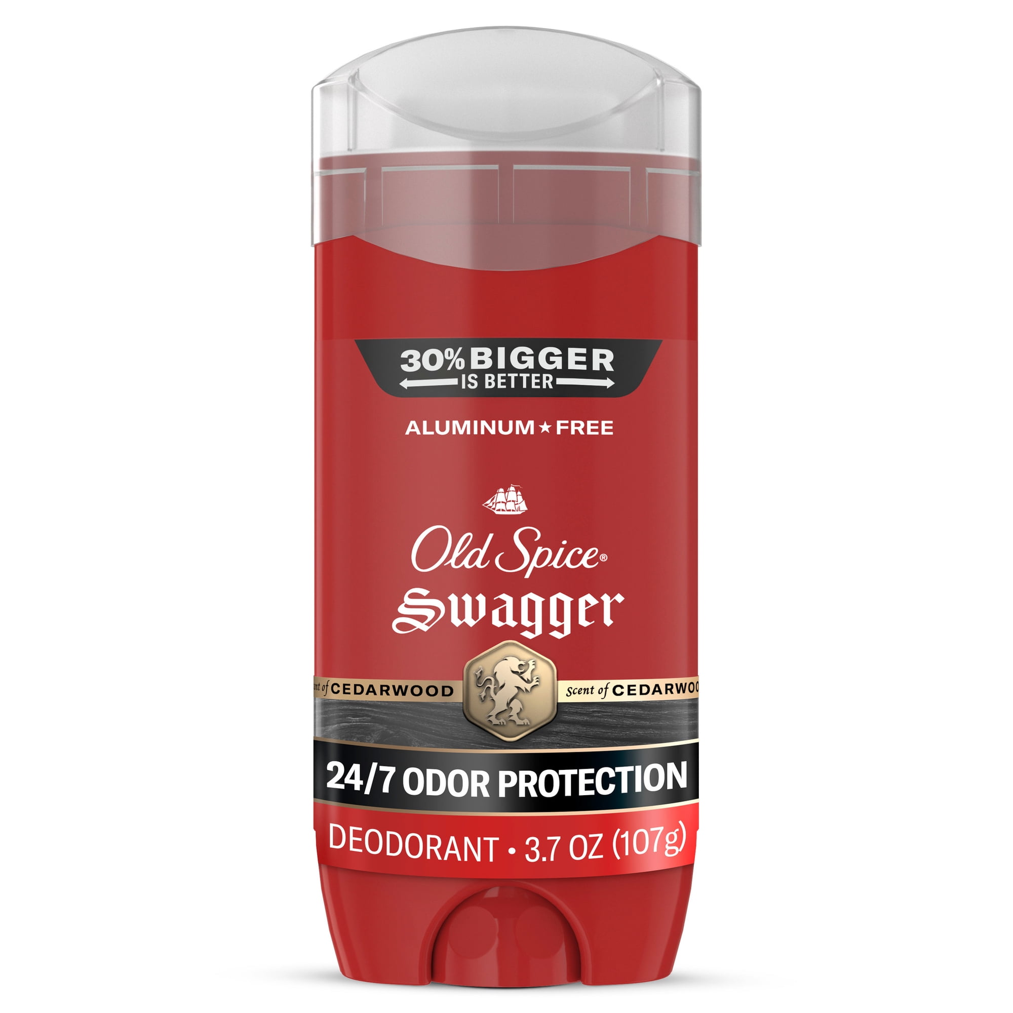 Old Spice Deodorant for Men, Red Collection, Aluminum Free, Long-Lasting Fragrance, Swagger Scent, 3.8 oz