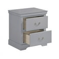 thumbnail image 6 of Lexicon Seabright 2-Drawers Traditional Wood Nightstand in Gray, 6 of 6