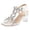 White, variant on Rokment Bridal Glitter Rhinestones Butterfly Dressy Sandals for Women Delicate Elegant Square Toe Clear Chunky Block Slingback High Heels Bride Wedding Summer Dress Pumps 2026 Black Size 6