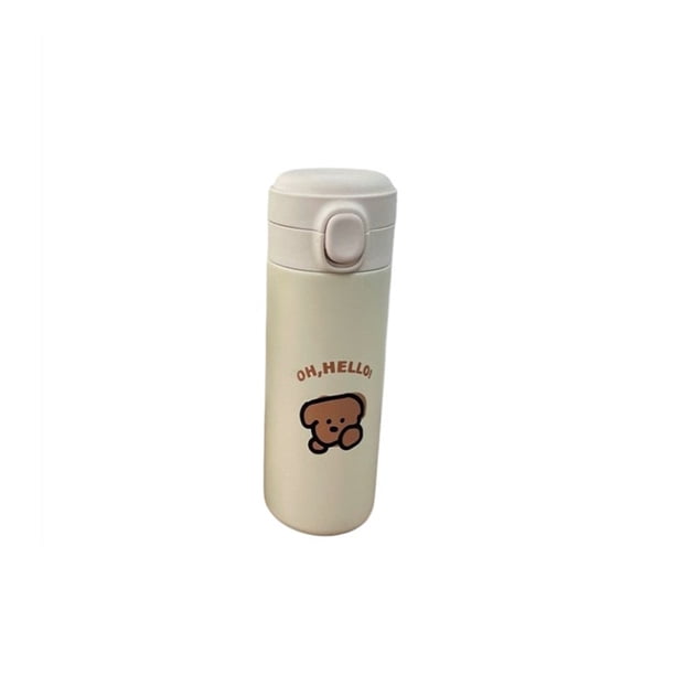 Cateissary Frascos de vacío Botella de agua Botella de agua Acero inoxidable Agarre práctico Botellas de aislamiento de 350 / 450ML Gran capacidad con Cocina y Comedor 450ML Cateissary HA067587-02