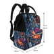 thumbnail image 2 of Disketp Tropical Flower Mochila de Pañales de Gran Capacidad con Múltiples Bolsillos, Mochila de Viaje Multifuncional para Bebé, Unisex, Moderna y Resistente, 2 of 6
