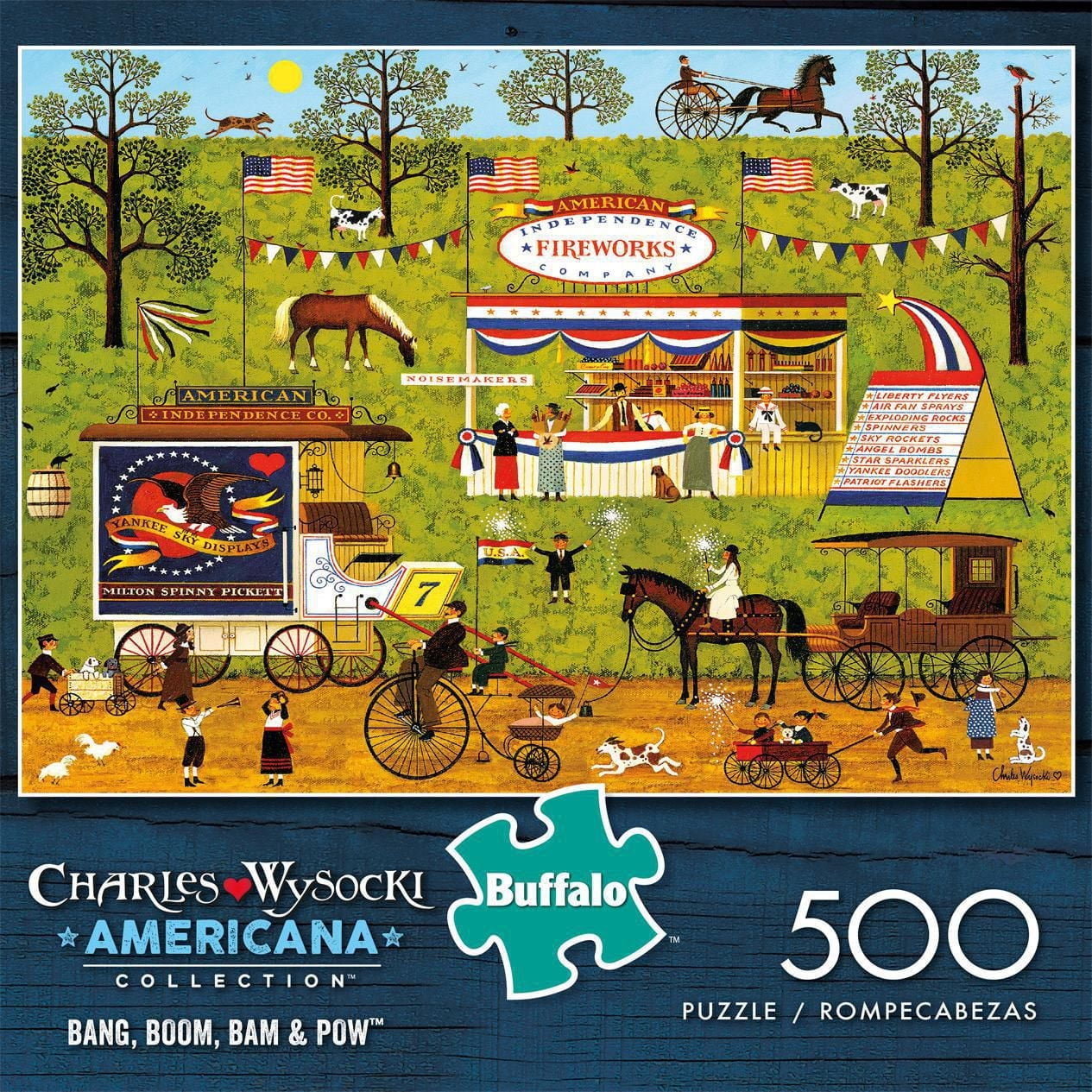 Buffalo Games - Le puzzle Americana - Bang, Boom, Bam & Pow - en 500 pièces