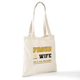 thumbnail image 6 of CafePress - Proud Wife Of A Soldier Black And Gold - Unisex Canvas Tote Bag, Beige, 1-Piece, 6 of 6