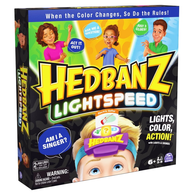 Spin Master Hedbanz Lightspeed Card Game for Kids Ages 6 and Up