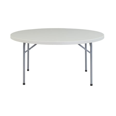 (4 Pack) NPS® 60  Round Folding Table  Speckled Grey