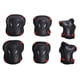 thumbnail image 2 of Equipo de protección para patinetas, protectores de brazos y rodilleras, para niños y adultos Rojo negro, 2 of 9