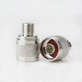 thumbnail image 5 of Conector coaxial de RF de cabeza N Adaptador amplificador de señal de teléfono móvil de giro N/f-jk N macho-F hembra N giro F núcleo de cobre (2 piezas), 5 of 5